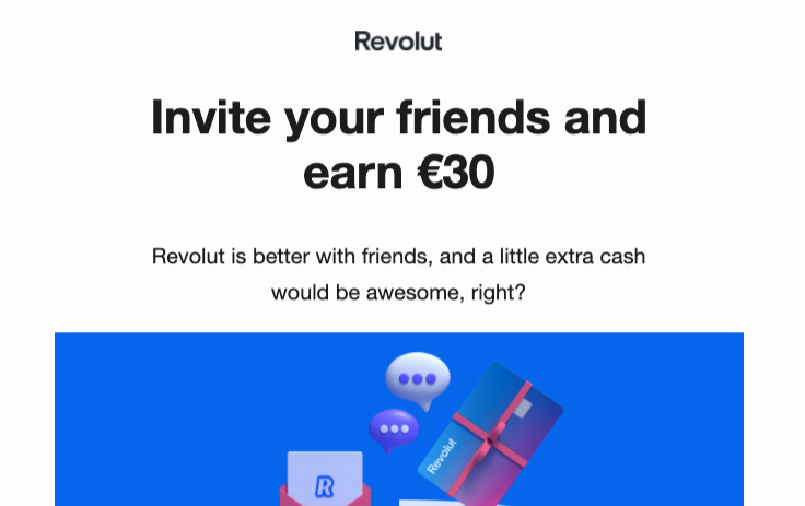 Programa Amigo Tarjeta Revolut de 30 euros