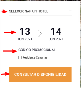 Como aplicar el código promocional Mur Hotels