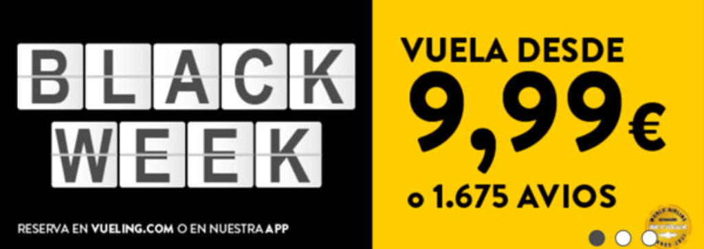 Vueling Black Friday 2022 - Black Week