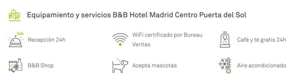 El hotel B&B Madrid Centro acepta mascotas