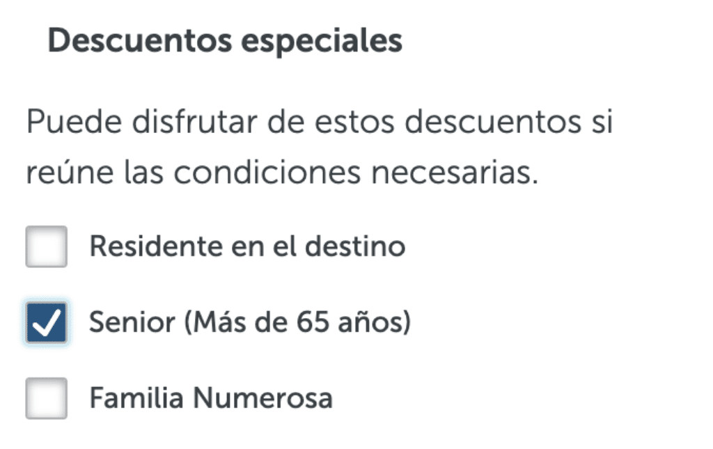 Descuento sénior hoteles Barceló - más de 65 años
