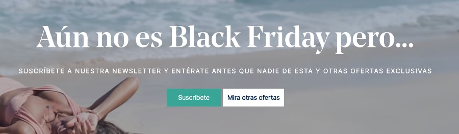 Consejo reservar hotel en Black Friday